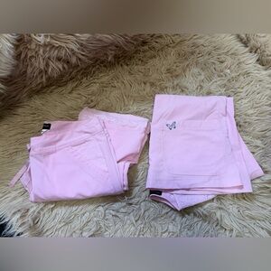 Pink scrub set